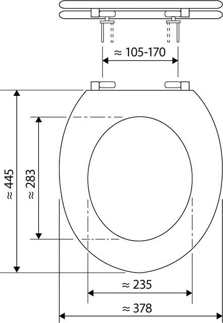 WC Sitz Premium DUROPLAST weiss