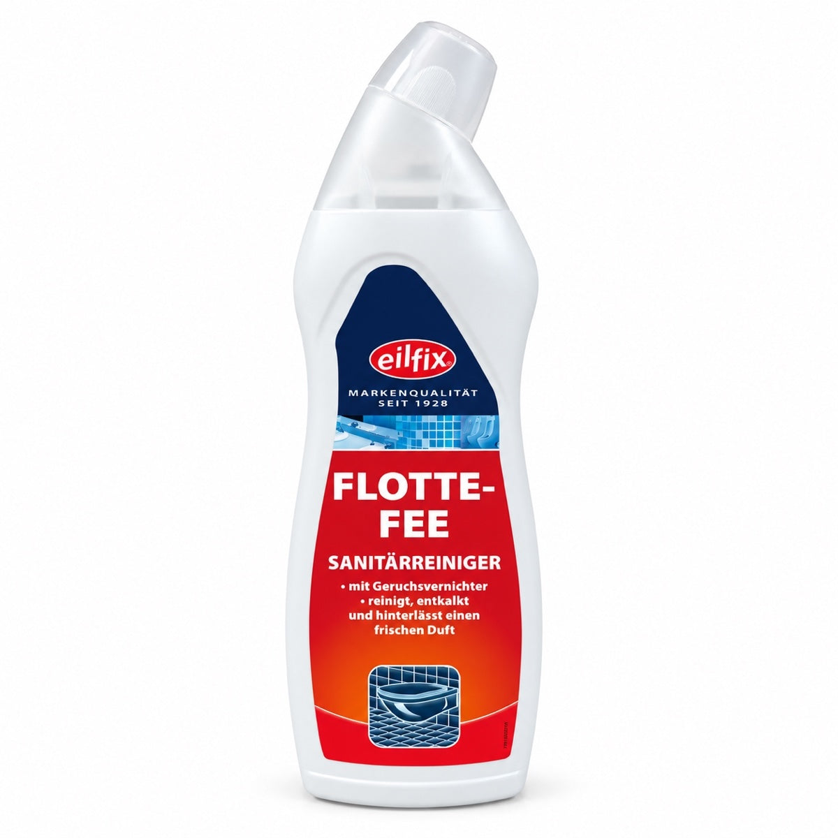 eine flasche flotte fee sanitärreiniger mit. geruchsvernichter 750 ml.