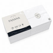 FASANA Professional weiße Zelltuchservietten, 40 × 40 cm, 3-lagig, 250 Stück.