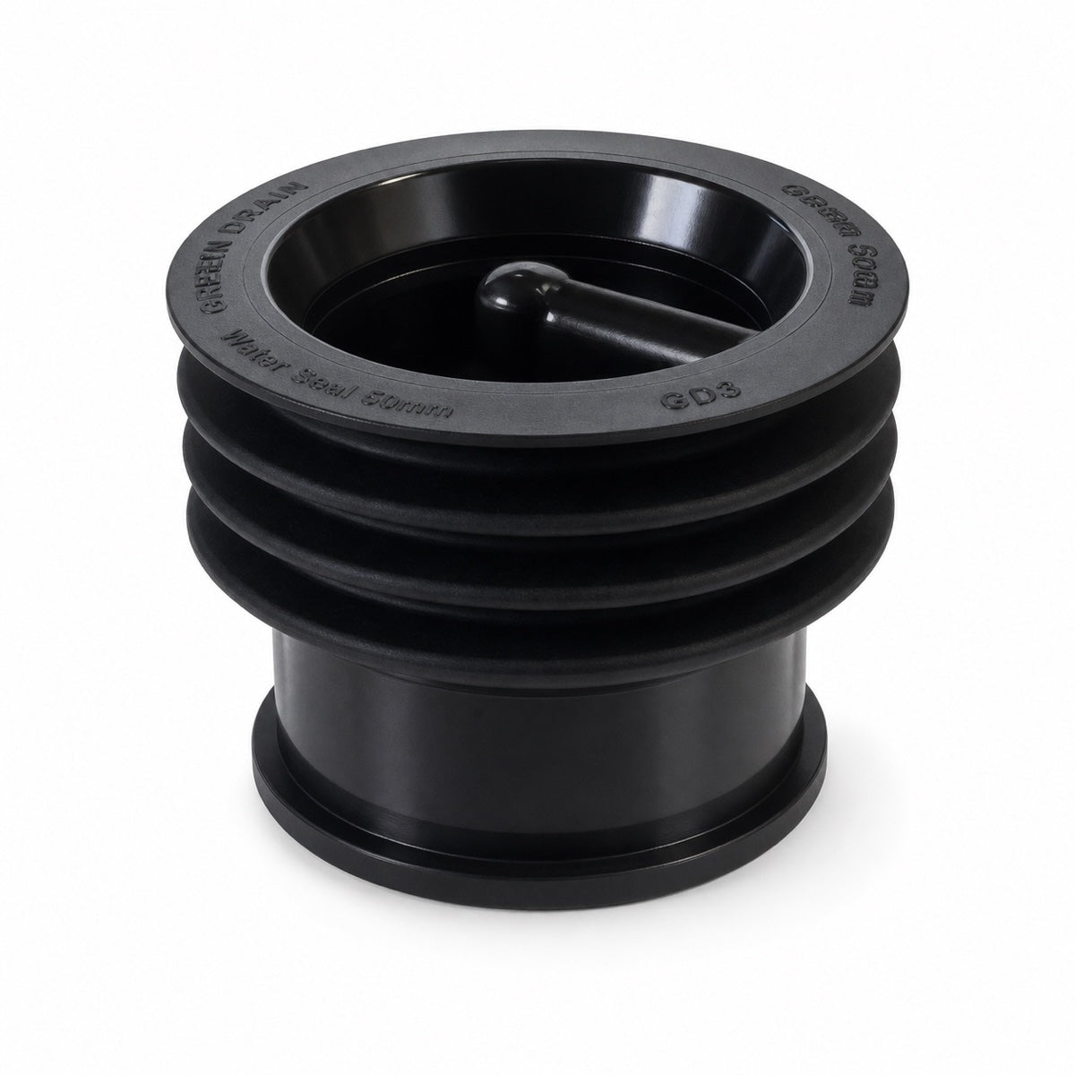 GREEN DRAIN GD3 wasserloser Geruchsverschluss für Bodenabläufe 75 bis 81 mm.