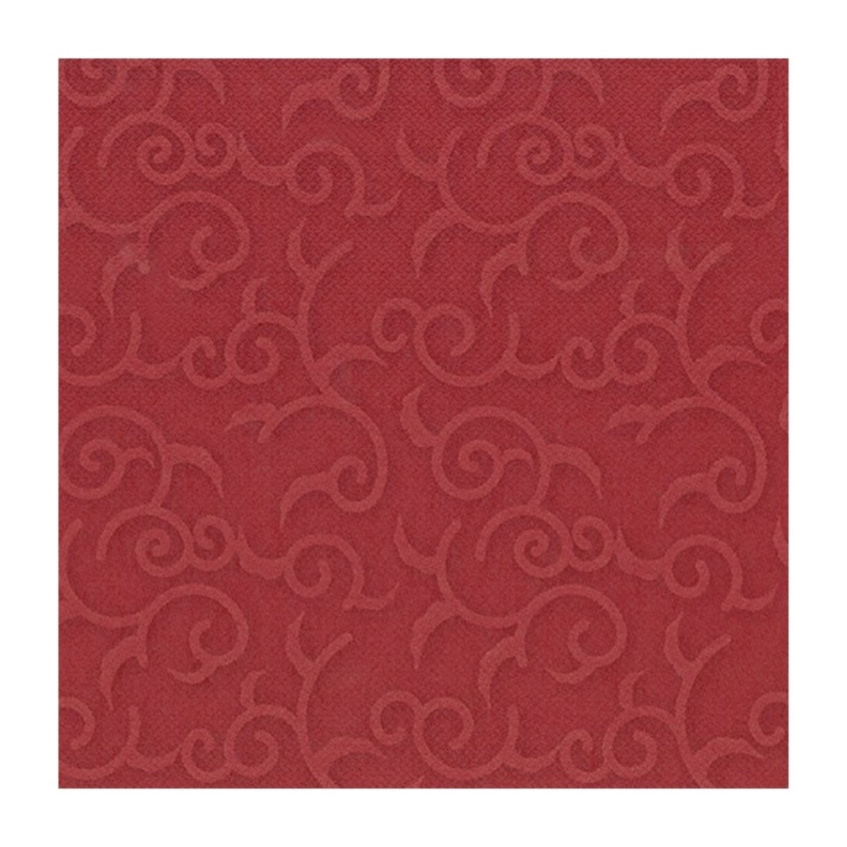 PAPSTAR ROYAL Collection CASALI Serviette in Bordeaux mit geprägtem Dekor.