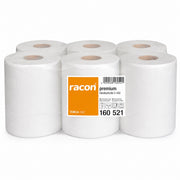 RACON Handtuchrollen Innenzug M 2-lagig Zellstoff 160 m 6 Rollen für Innenzugrollenspender