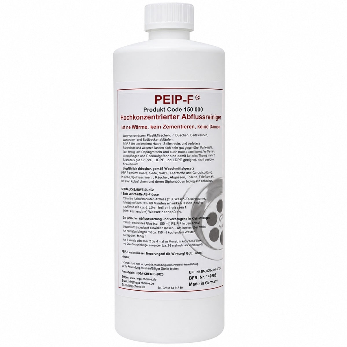 SILPAT PEIP F Abflussreiniger 1 Liter Flasche hochkonzentriert.