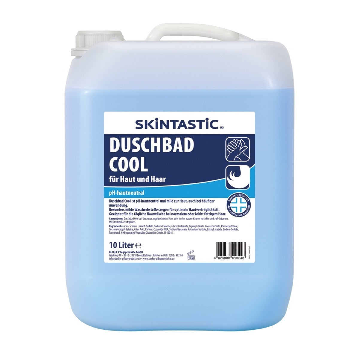 SKINTASTIC Duschbad Cool für Haut und Haar im 10-Liter-Kanister