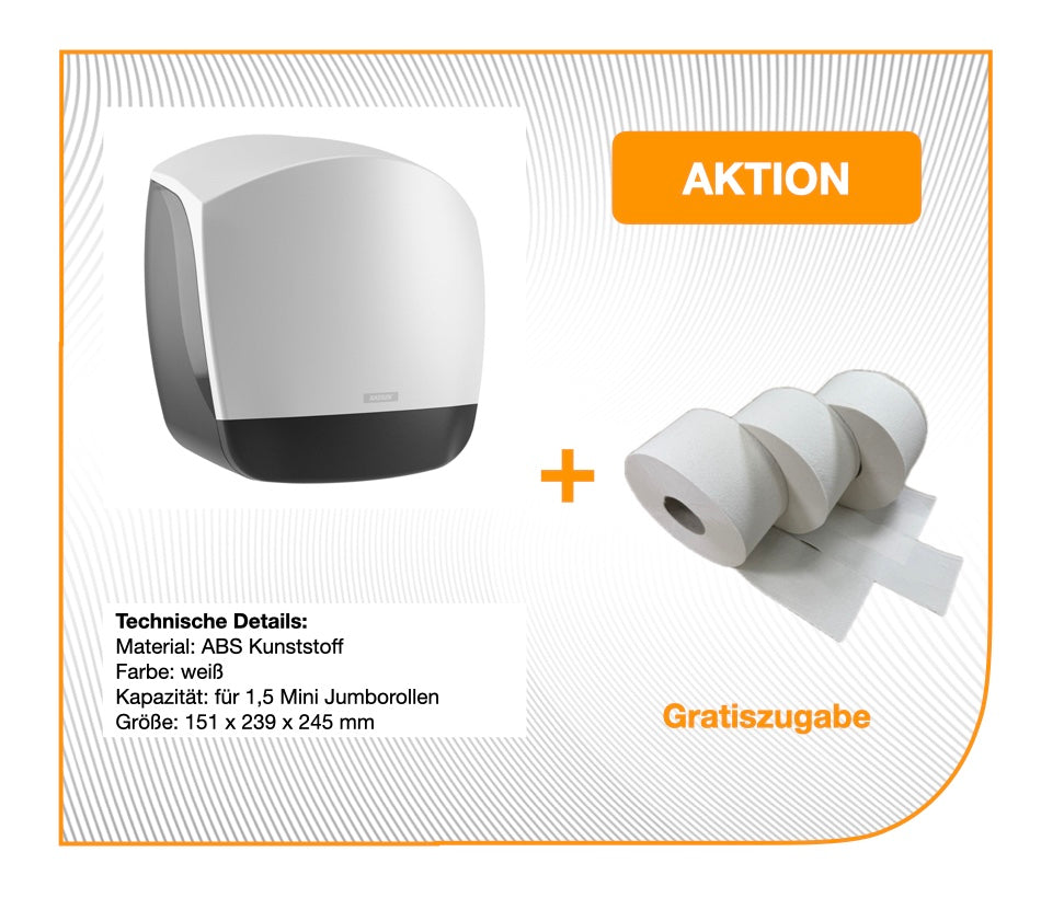 Starterset: Toilettenpapierhalter u. 3-lagiges Toilettenpapier