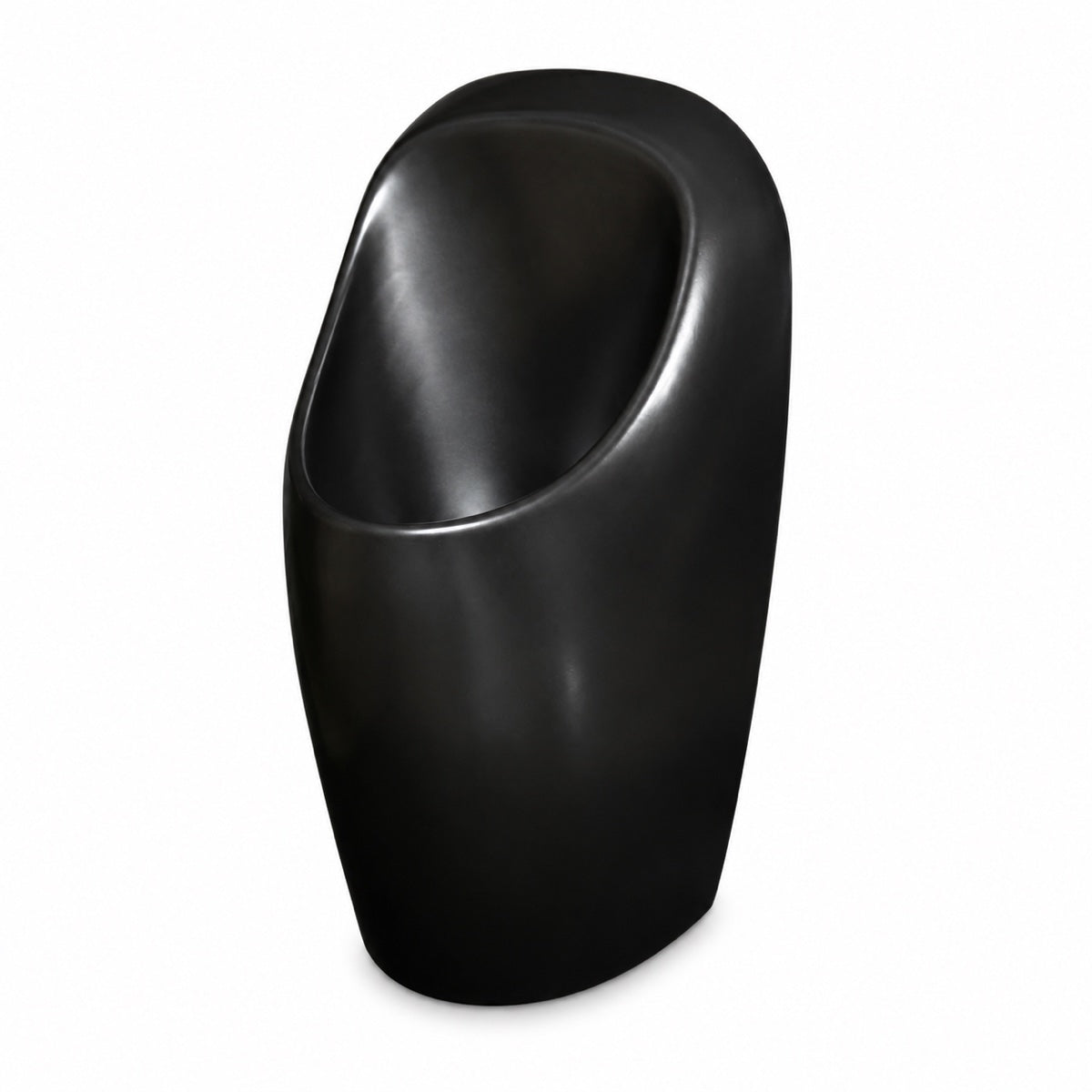 URIMAT ceramiccompact wasserloses Keramikurinal in Schwarz matt.