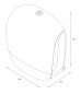Preview: zeichnung mit größenangaben von minijumbo toilettenpapierspender der marke katrin