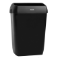 Mobile Preview: schwarzer Abfalleimer mit deckel der marke katrin, fünfzig liter