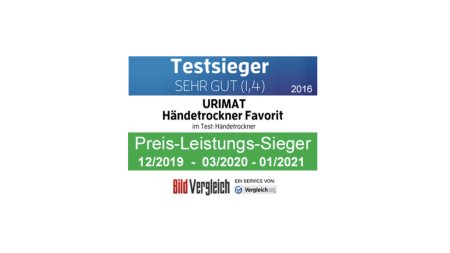 zertifikat für urimat händetrockner modell favorit