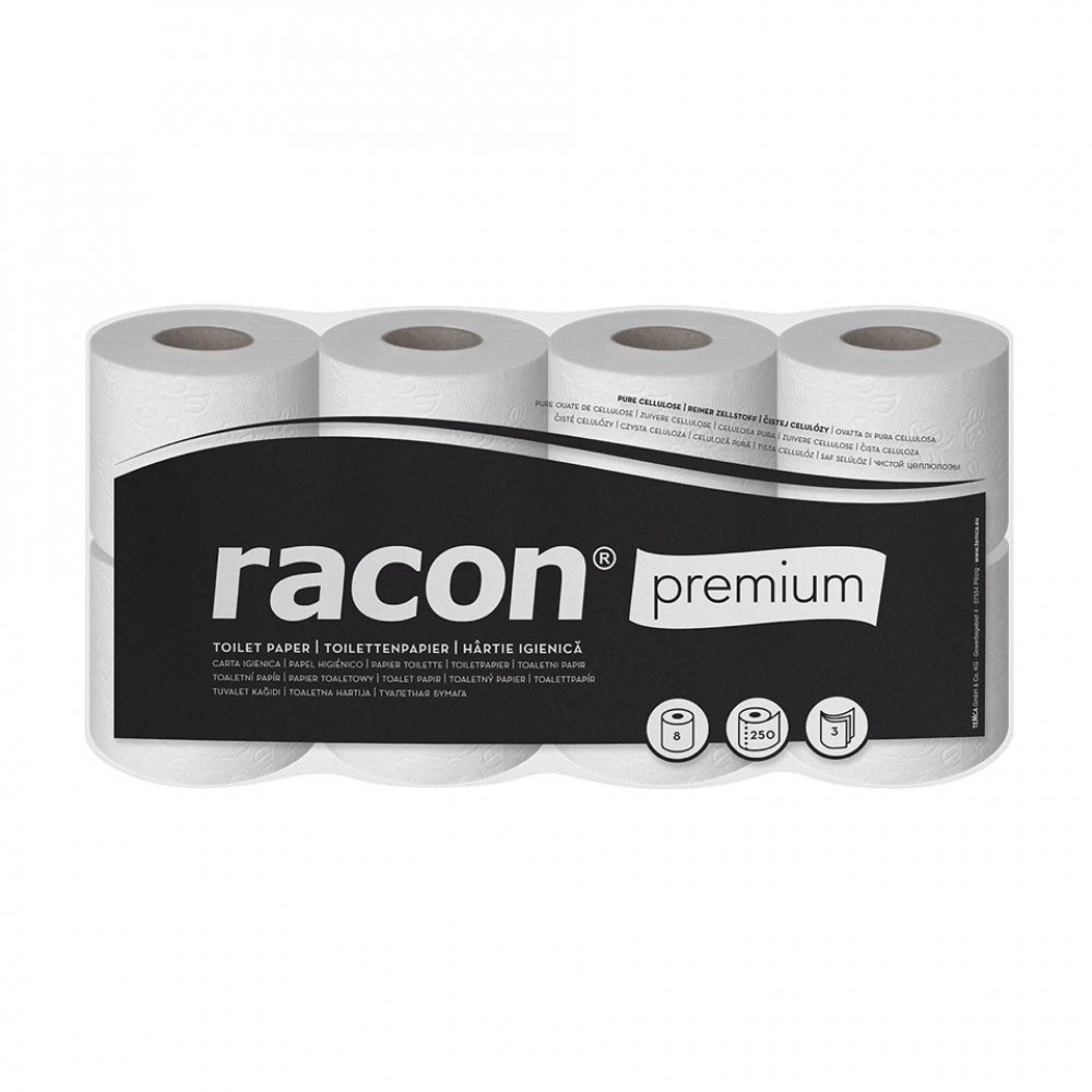 eine packung racon premium toilettenpapier 3 lagig